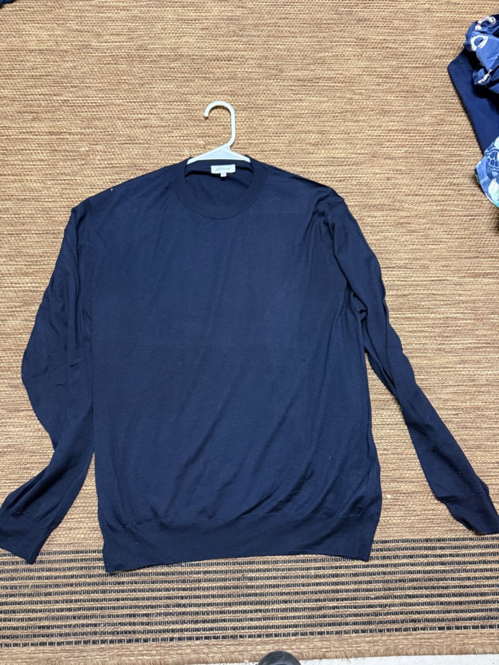 Brioni Navy Blue Crewneck Sweater